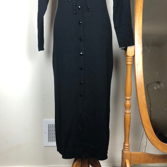 Carole Little Wool Long Sleeve Sweater Dress SP - Picture 4 of 8